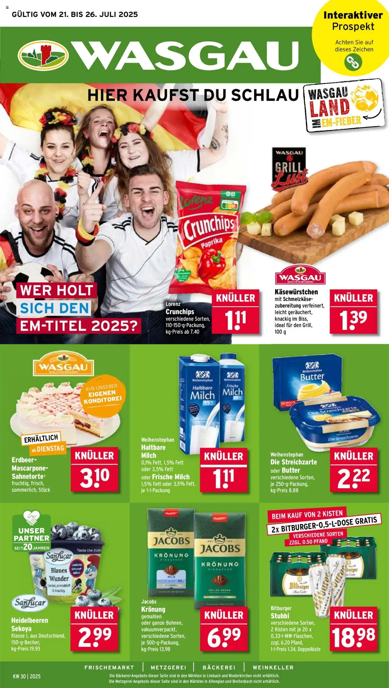 Wasgau Prospekt (vom 21.07.2025 - 26.07.2025)