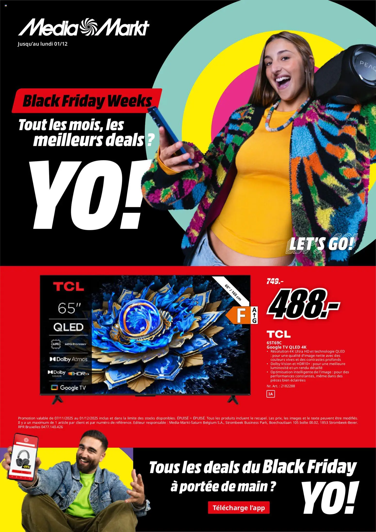Voorbeeld van Black Friday van winkel Media Markt geldig vanaf 21/11/2025