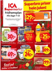 Förhandsgranska reklamblad Stockholm från butik ICA Supermarket gäller från 22/12/2025