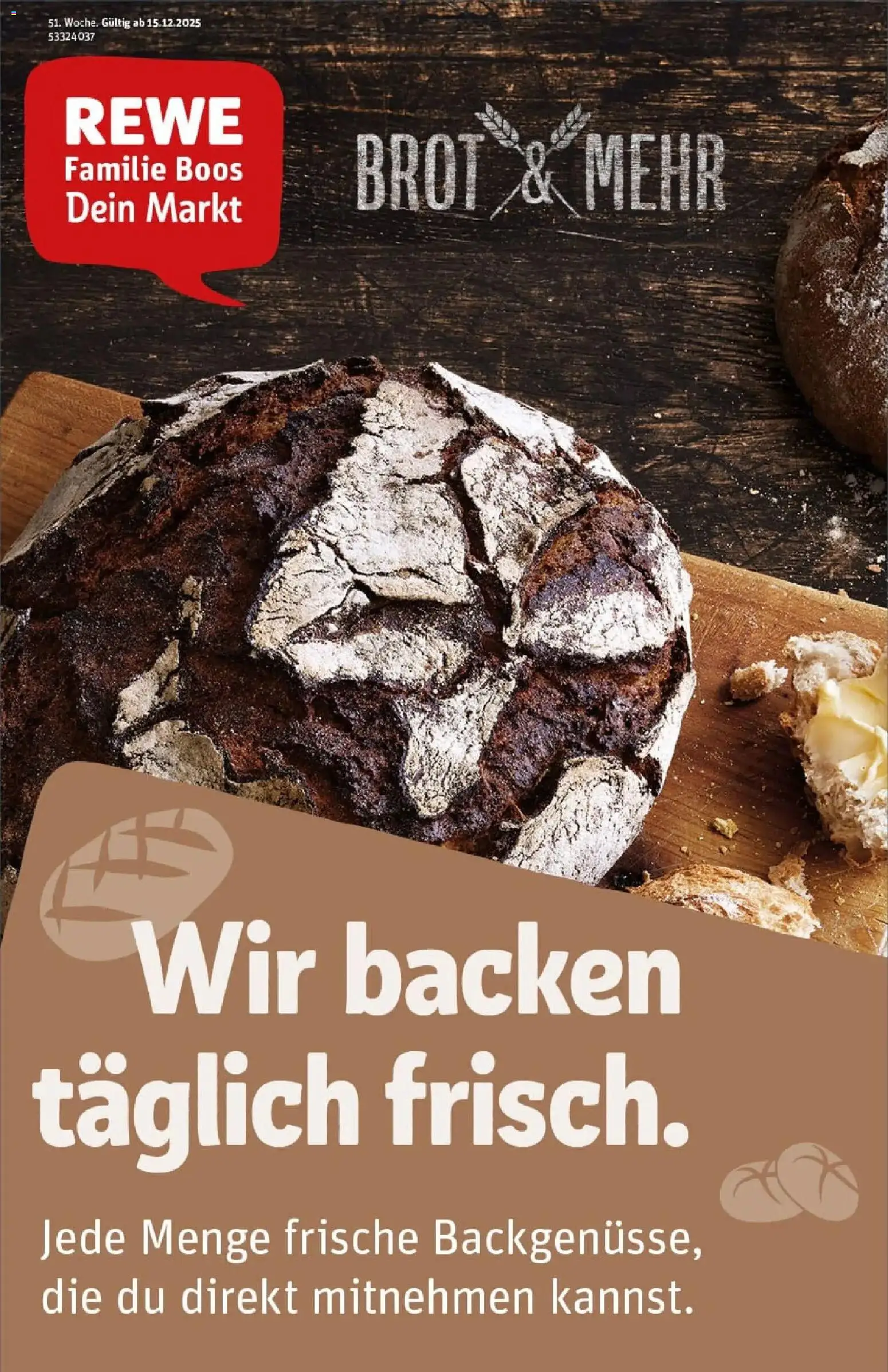 Vorschau von dem Prospekt des Geschäftes Rewe, gültig ab dem 15.12.2025