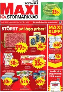 Förhandsgranska reklamblad Malmö från butik ICA Maxi gäller från 16/03/2026