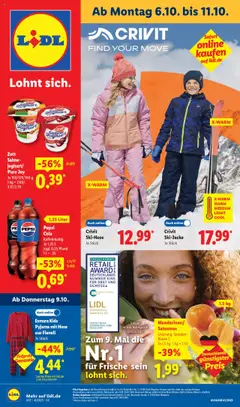 Vorschau von dem Prospekt des Geschäftes Lidl, gültig ab dem 06.10.2025