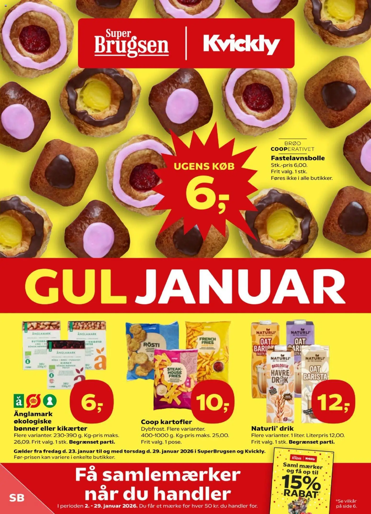 Eksempel på tilbudsavis Tilbudsavis fra butik Super Brugsen gyldig fra 22/01/2026
