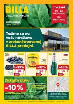 Náhľad Billa letáku platného od 07.04.2026