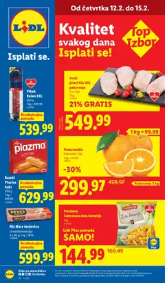 Pregled Lidl kataloga - važi od 12.02.2026
