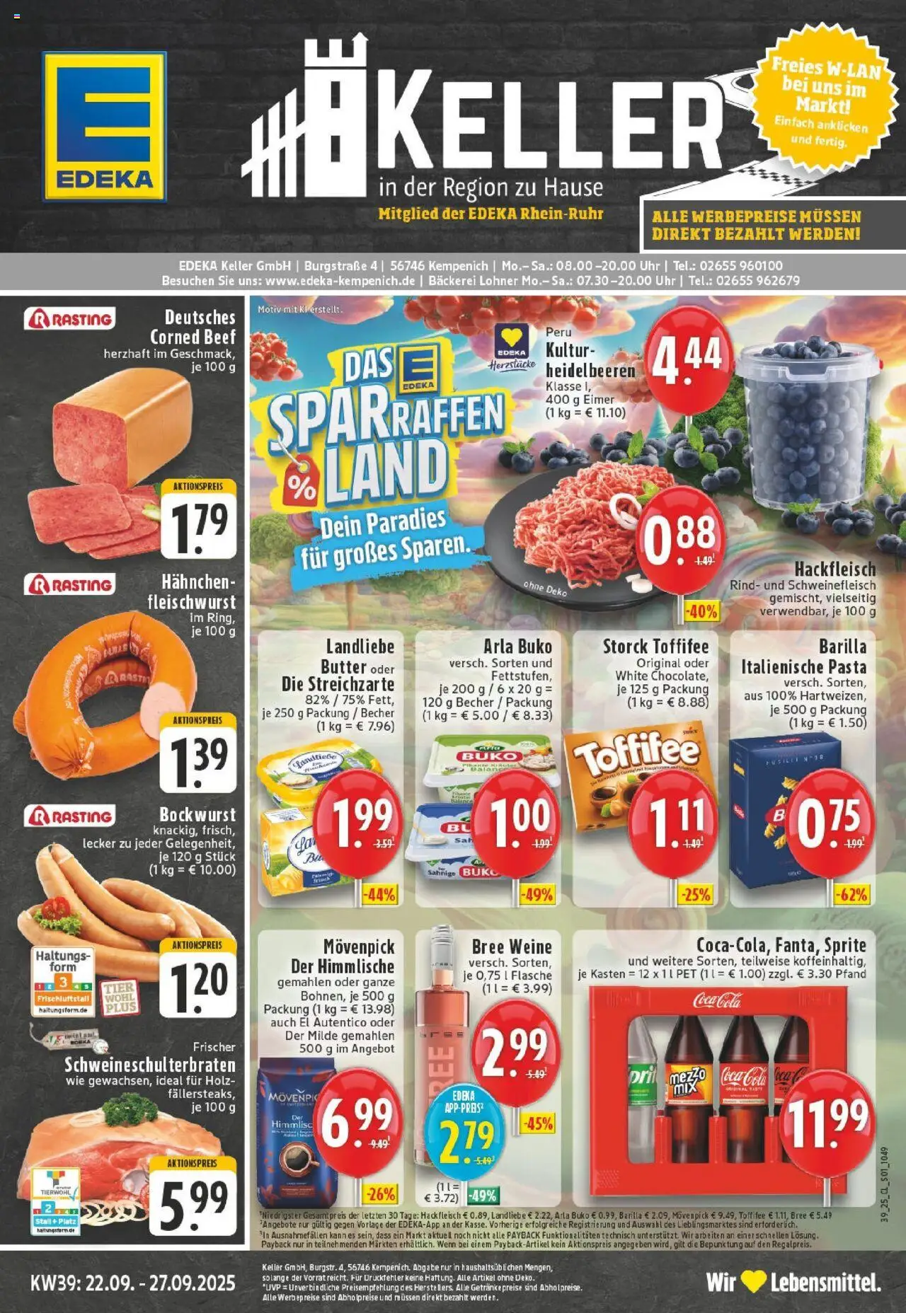 EDEKA Prospekt ab 21.09.2025 - Prospekt Kempenich Online