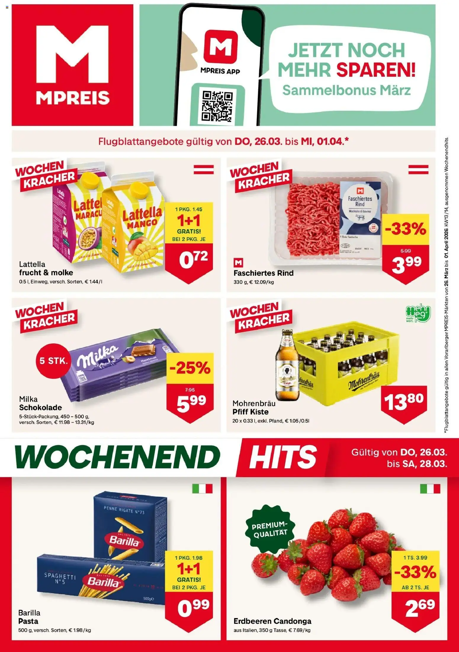 Vorschau der Angebote: MPREIS MPREIS St.Gallenkirch gültig ab 26.03.2026
