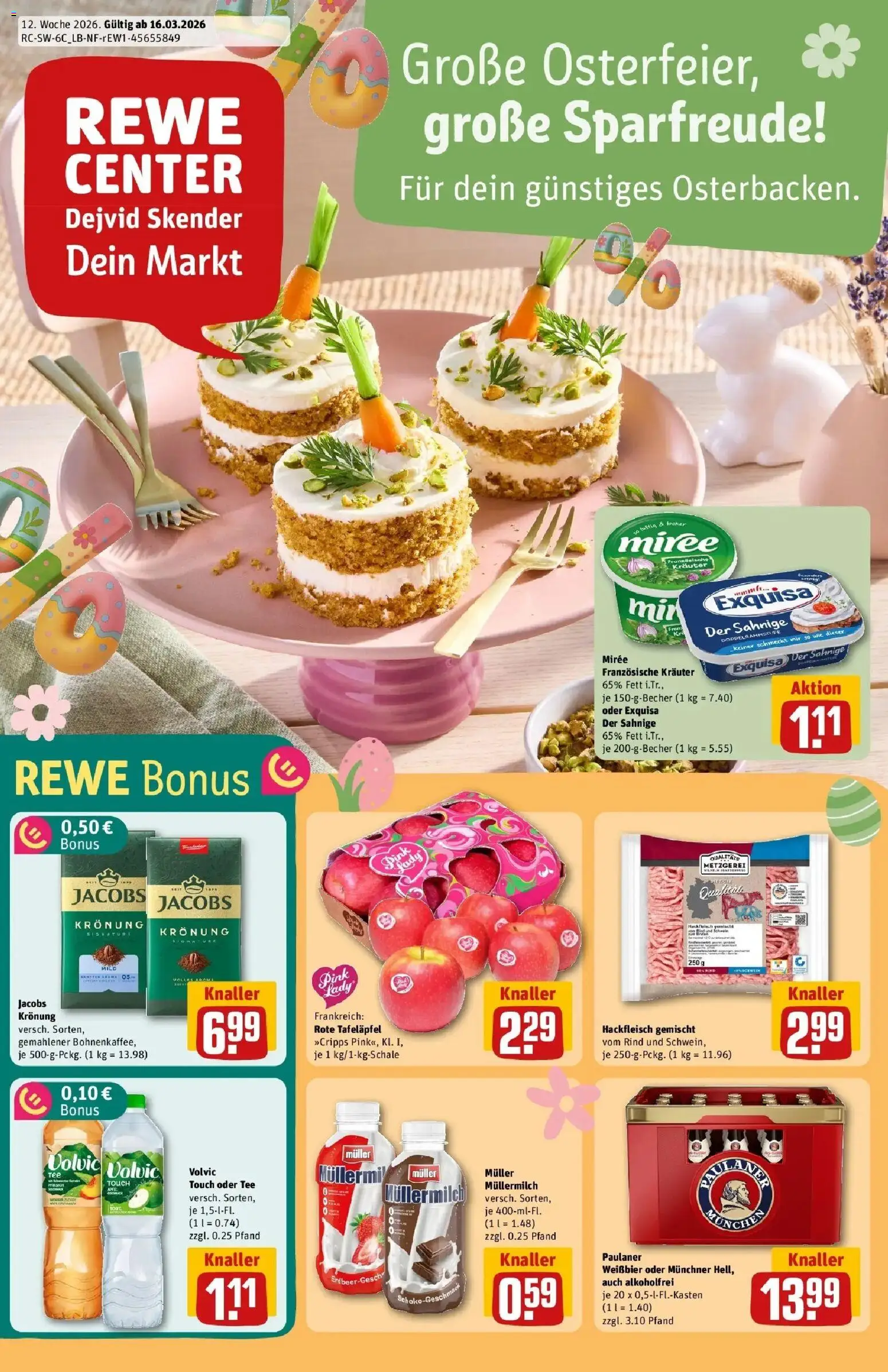 Vorschau von dem Prospekt des Geschäftes Rewe, gültig ab dem 15.03.2026