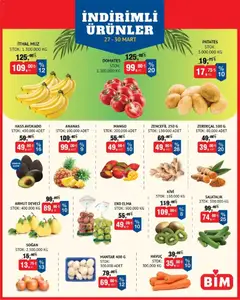 BİM BİM - Meyve Sebze, İndirim 27.03.2026 - Broşürünün önizlemesi