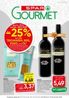 Vorschau der Angebote: SPAR Gourmet Flugblatt gültig ab 06.11.2025