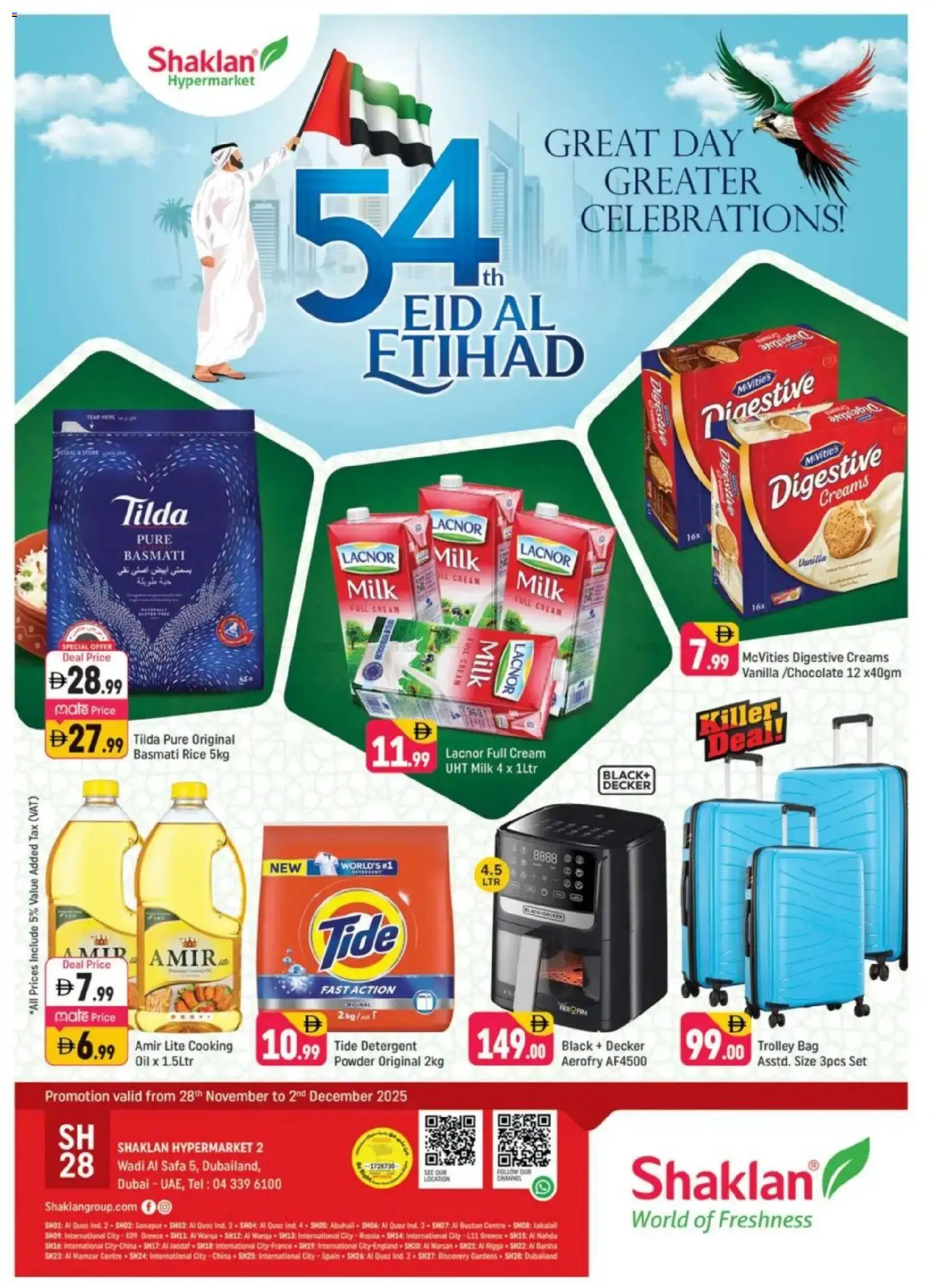 Preview of the catalogue Eid Al Etihad Deals - Wadi Al Safa 5, Dubailand of store Shaklan valid from 28 Nov, 2025