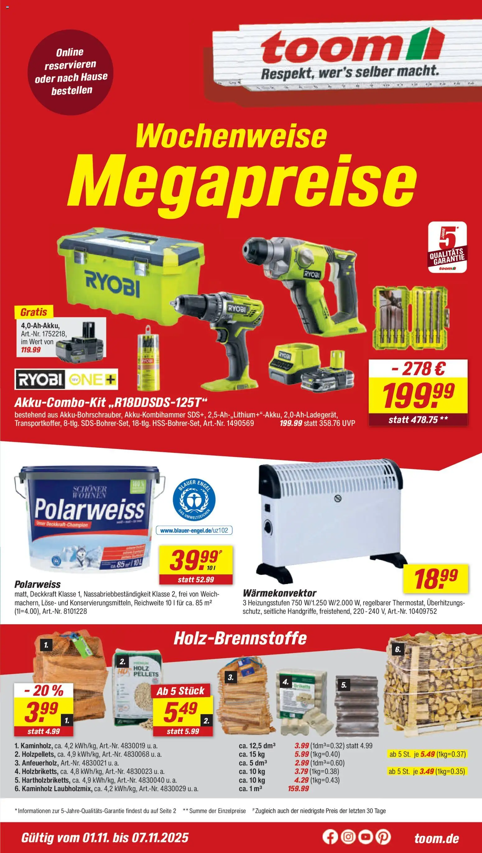 Toom Baumarkt Prospekt (vom 01.11.2025 - 07.11.2025)