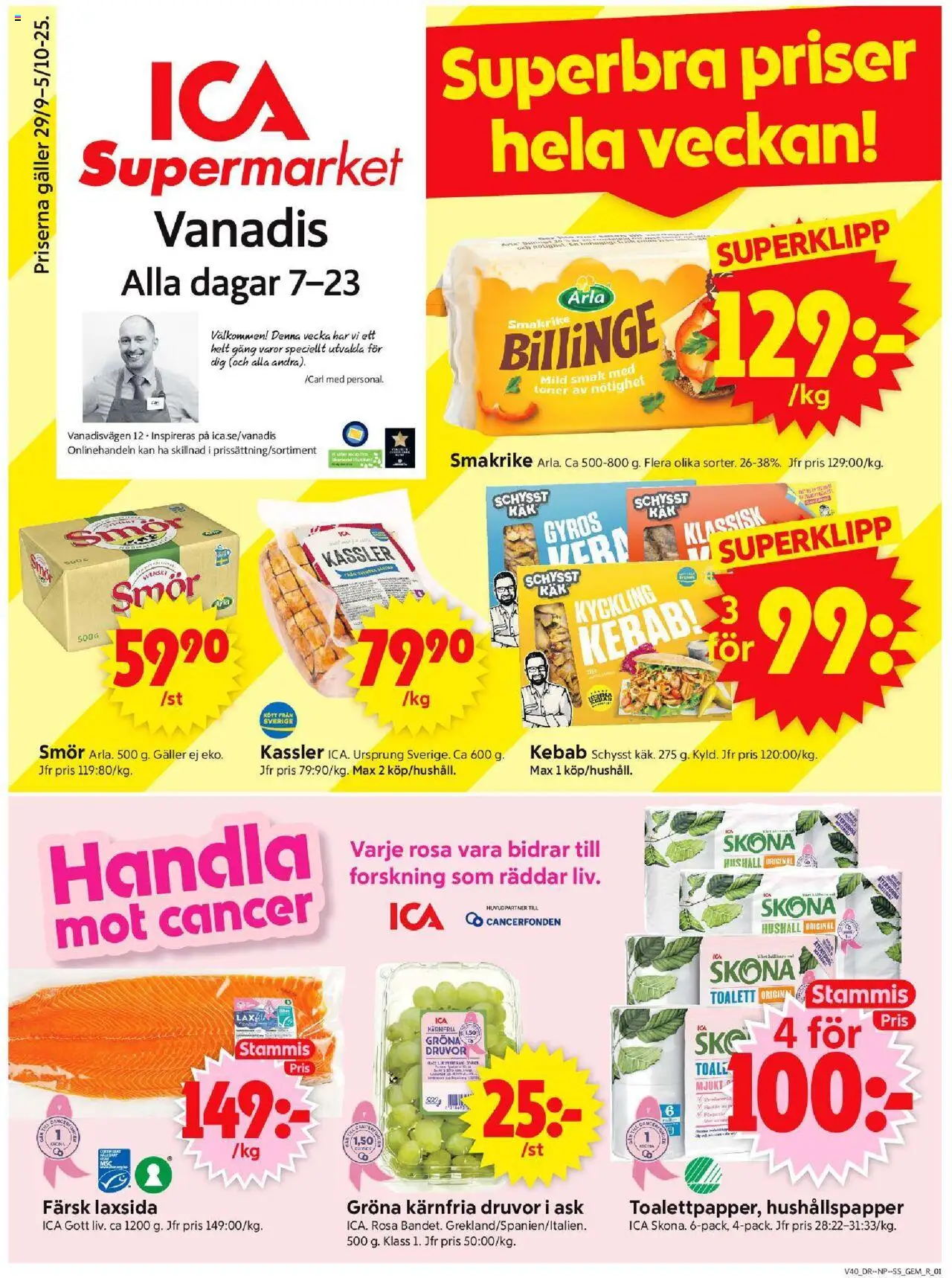 Stockholm är giltig 29/09 2025 > Veckans Erbjudanden gäller från 29/09/2025 till 05/10/2025 sidnummer 1