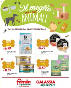 Anteprima dell'opuscolo Volantino Animali dal negozio Galassia valido da 16/10/2025