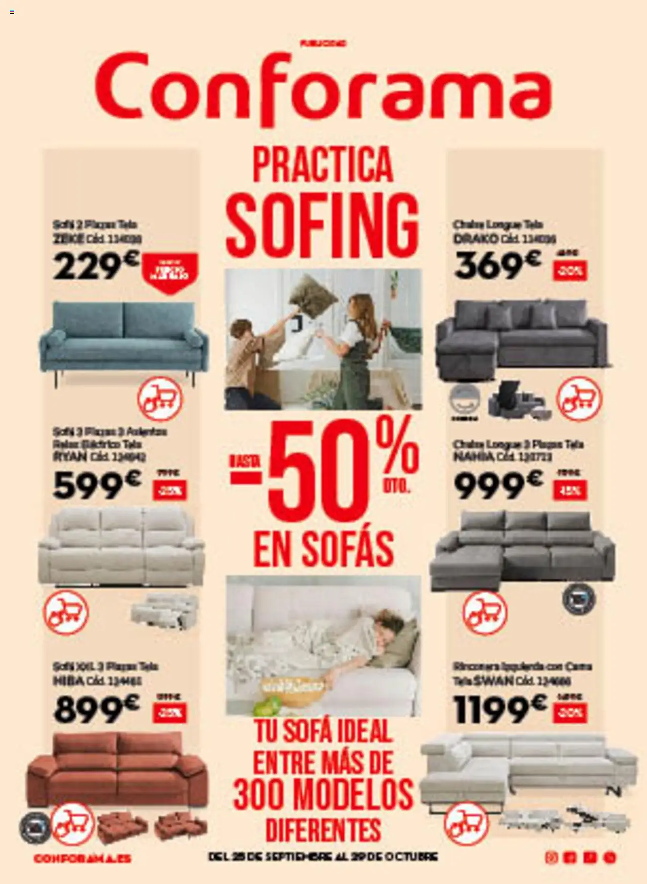 Conforama Folleto > 25/09 - 29/10/2025 > Ofertas