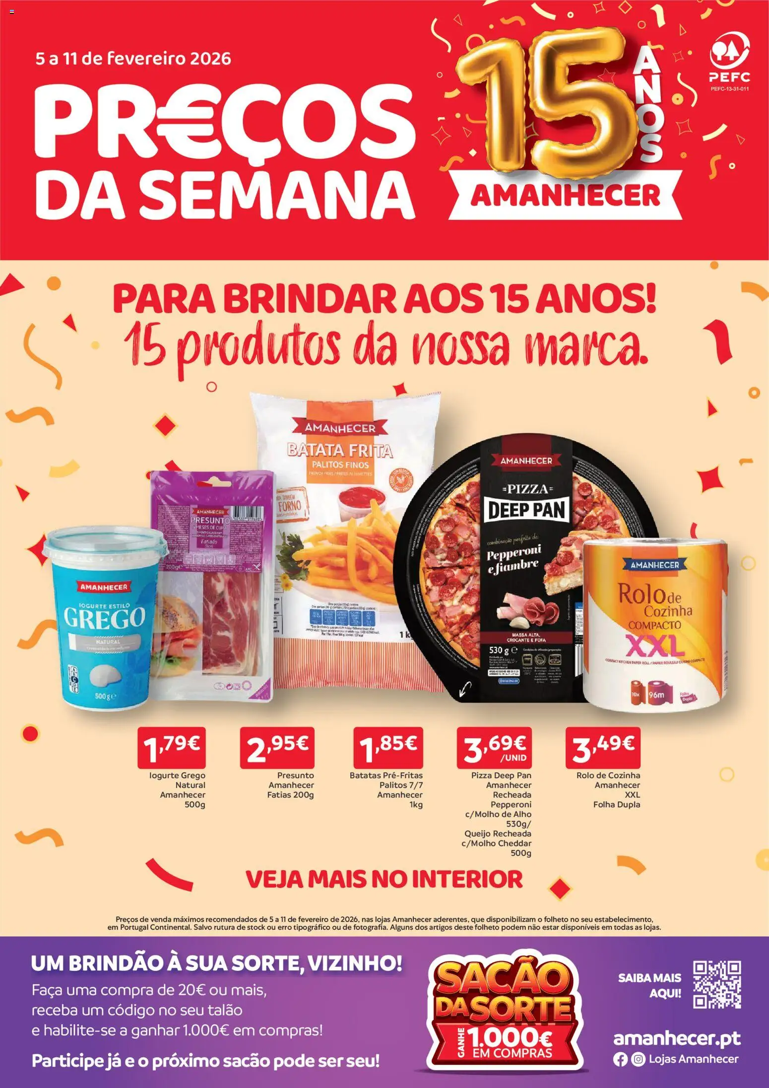 Pré-visualização do folheto da loja Amanhecer válida a partir de 05/02/2026