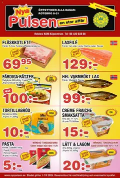 Förhandsgranska reklamblad Aktuella reklamblad Nya Pulsen från butik Nya Pulsen gäller från 01/09/2025