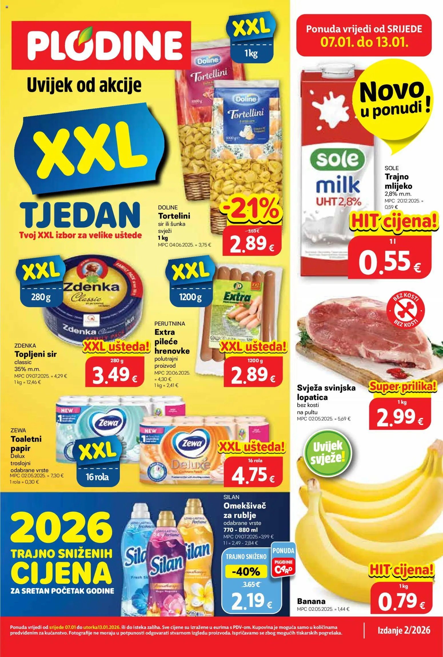 Pregled letka Katalog trgovine Plodine vrijedi od 07.01.2026