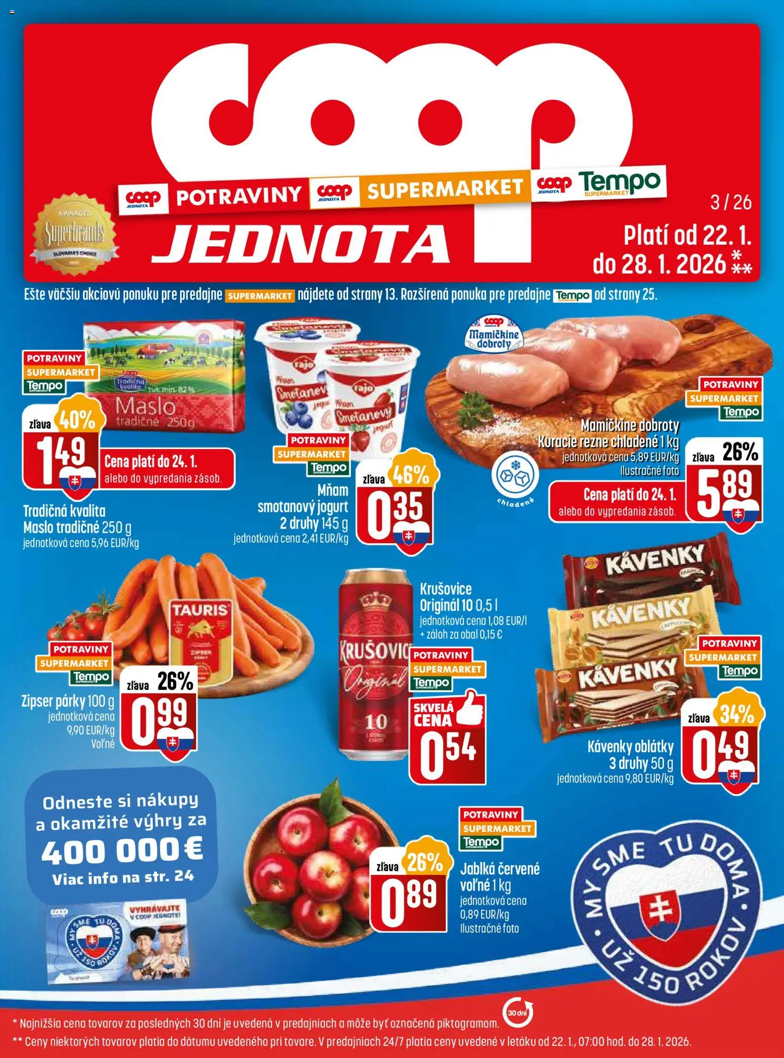 Náhľad COOP Jednota letáku platného od 22.01.2026