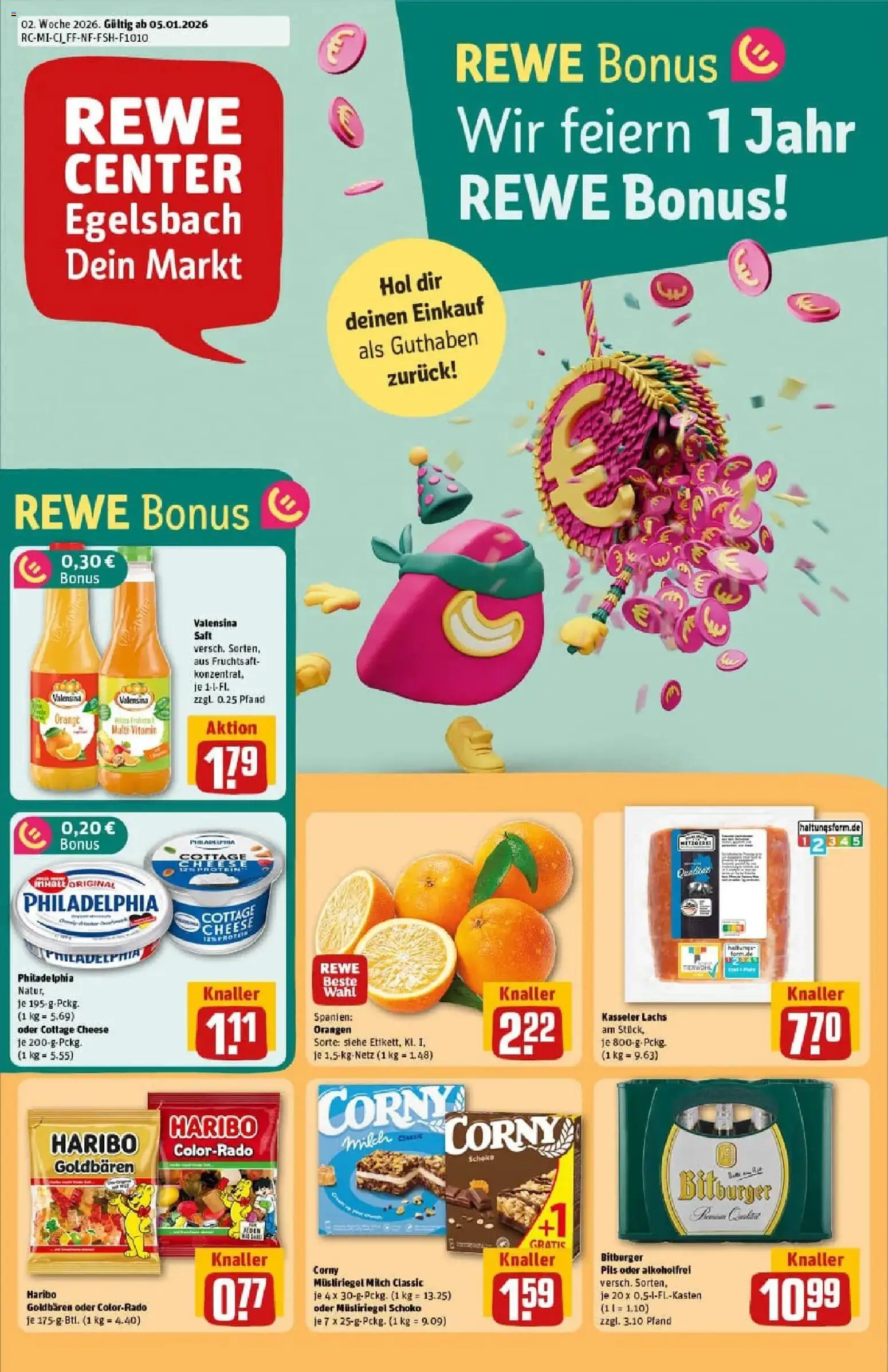Vorschau von dem Prospekt des Geschäftes Rewe, gültig ab dem 04.01.2026