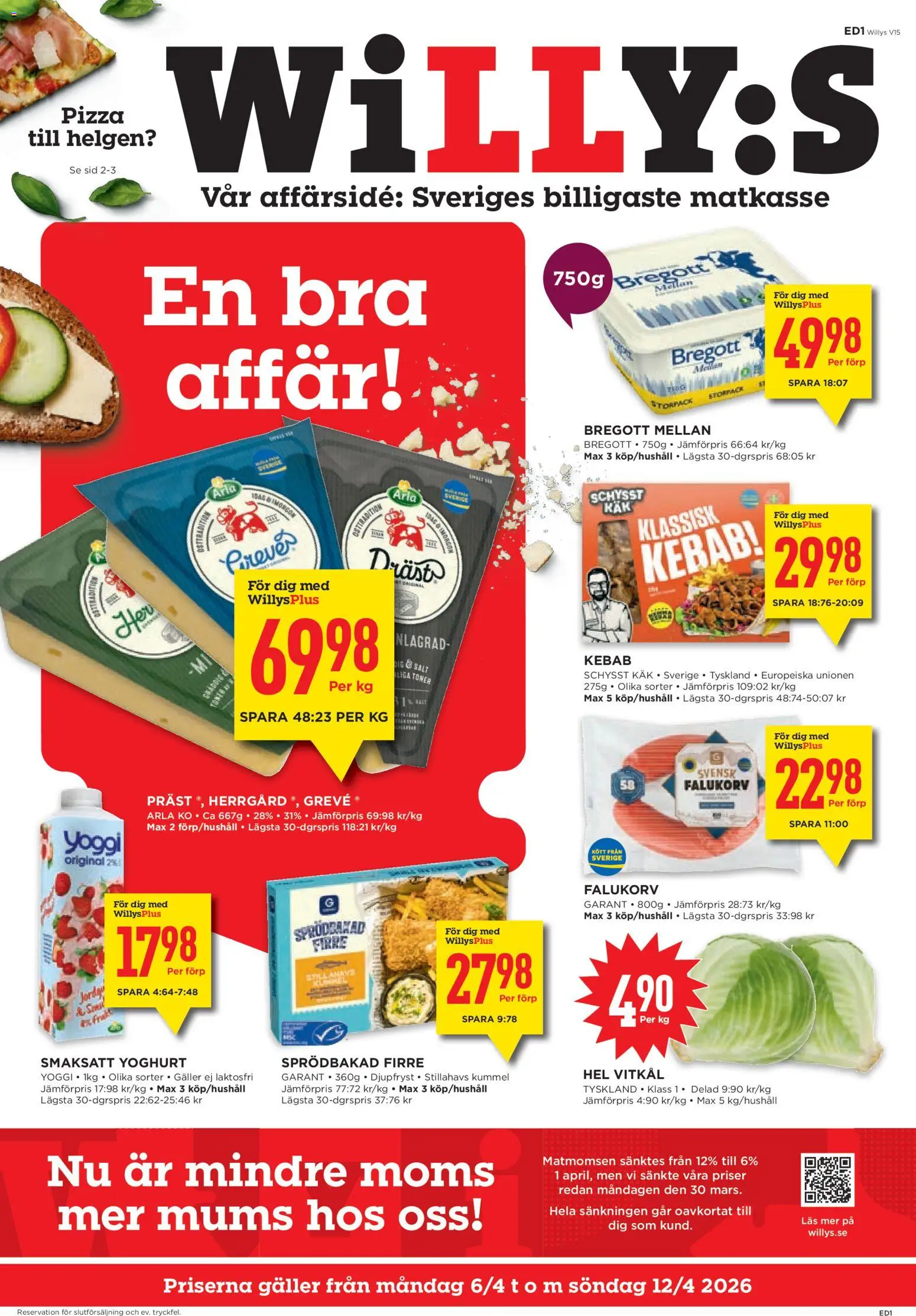 Förhandsgranska reklamblad Willys erbjudanden från butik Willys gäller från 06/04/2026