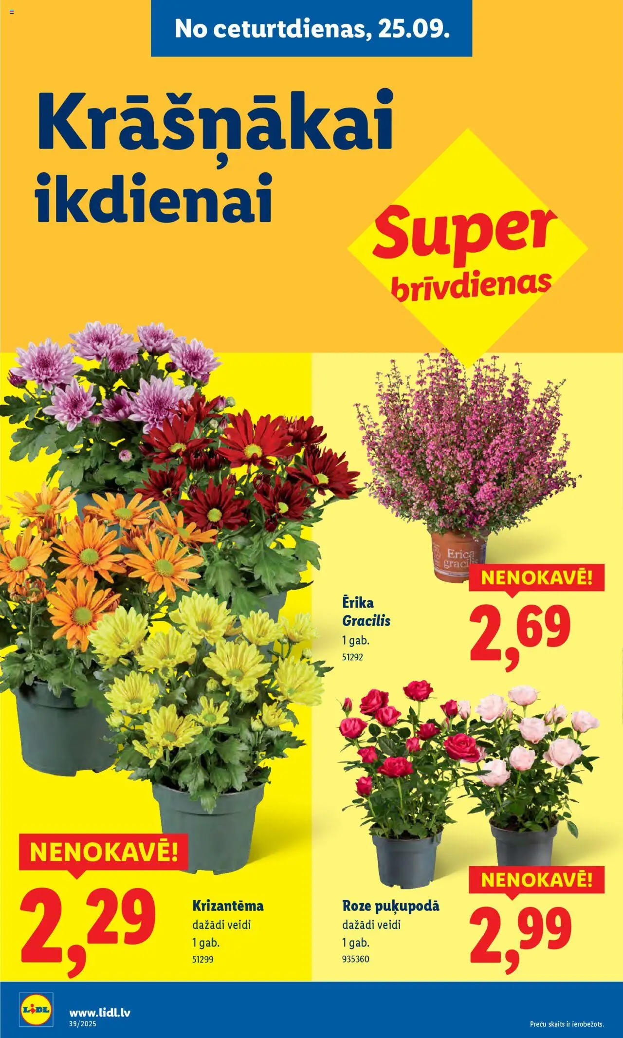 Skatīt Lidl akciju bukletu, derīgs no 2025.09.22