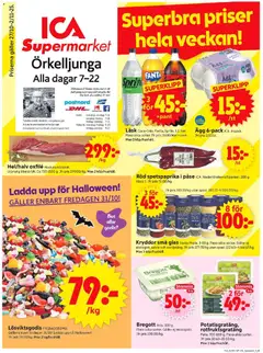 Förhandsgranska reklamblad Örkelljunga från butik ICA Supermarket gäller från 27/10/2025