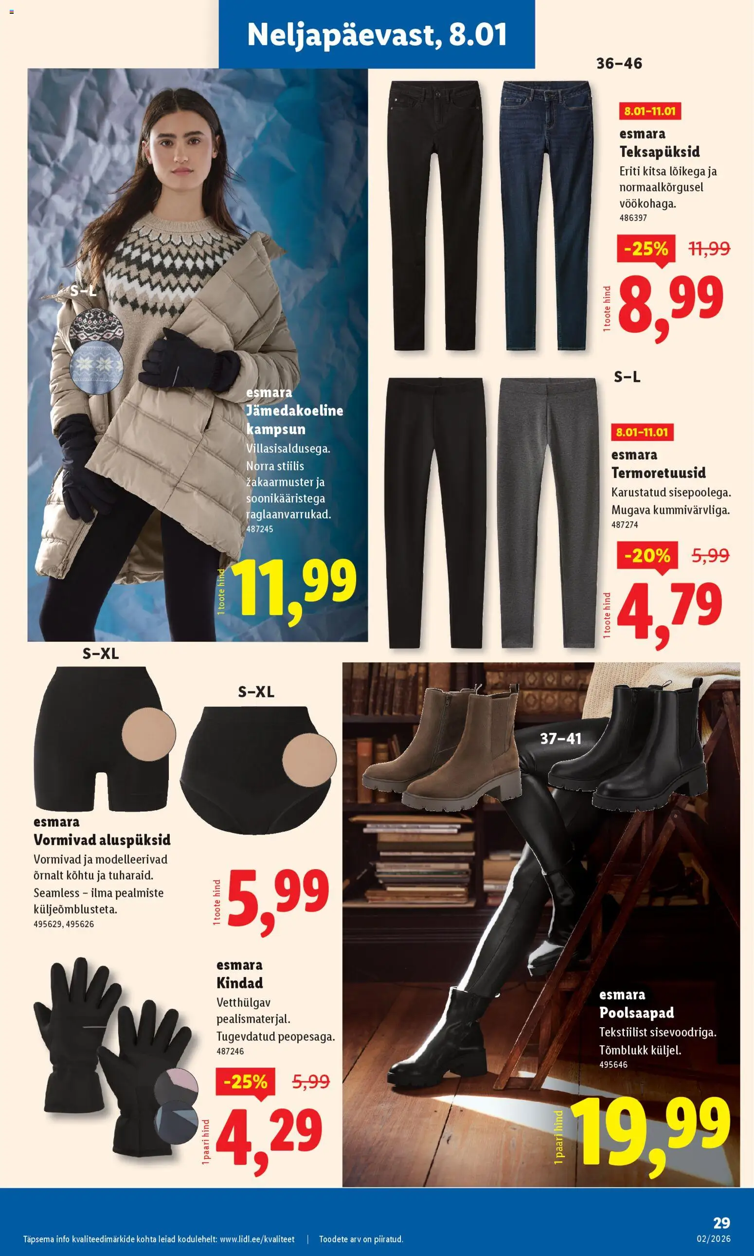 Lidl kliendilehe eelvaade alates 2026.01.05