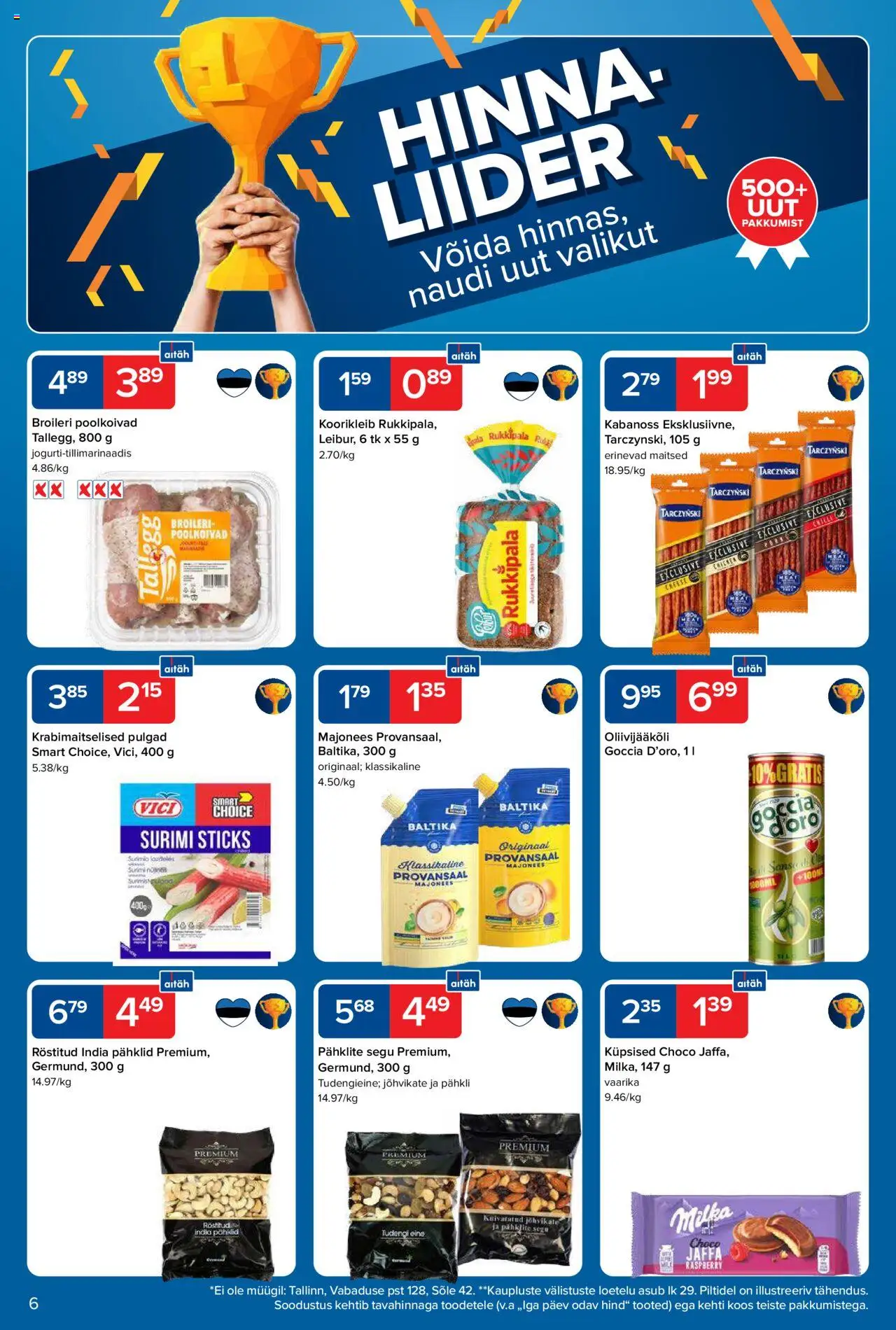 Maxima kliendilehe eelvaade alates 2025.10.14