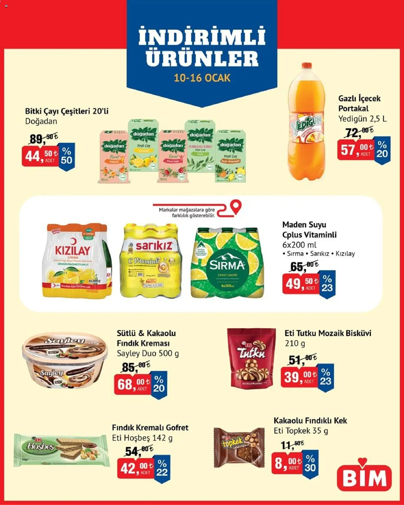 BİM İndirimli Ürünler 10.01.2026 - Broşürünün önizlemesi