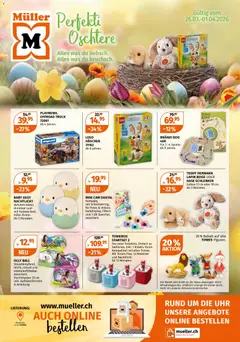 Vorschau des Merkblatts Müller aktionen Spielwaren für Gross und Klein vom Shop Müller gültig von 26.03.2026 bis 01.04.2026