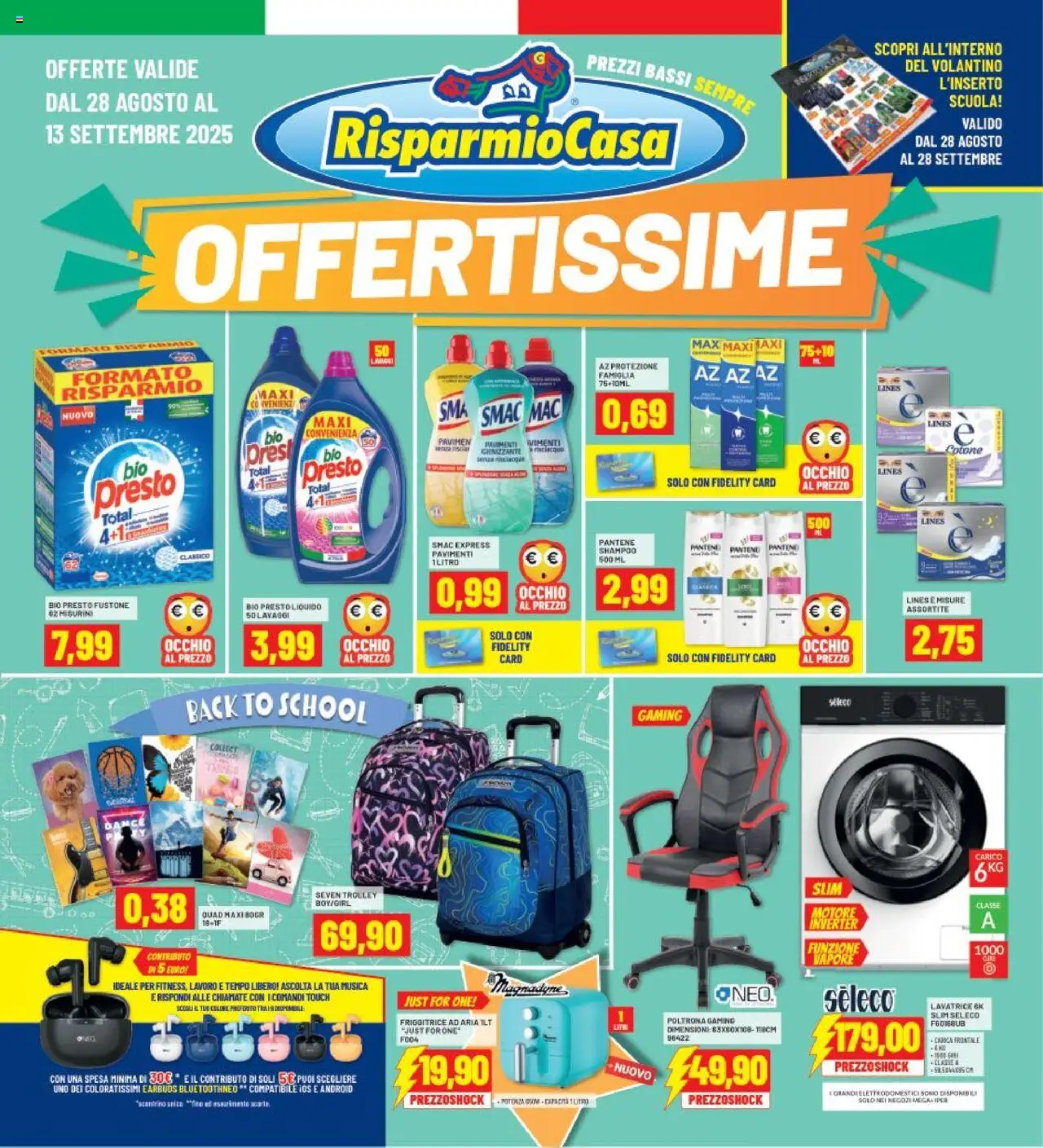 Volantino RisparmioCasa valido da 28/08/2025 numero di pagina 1