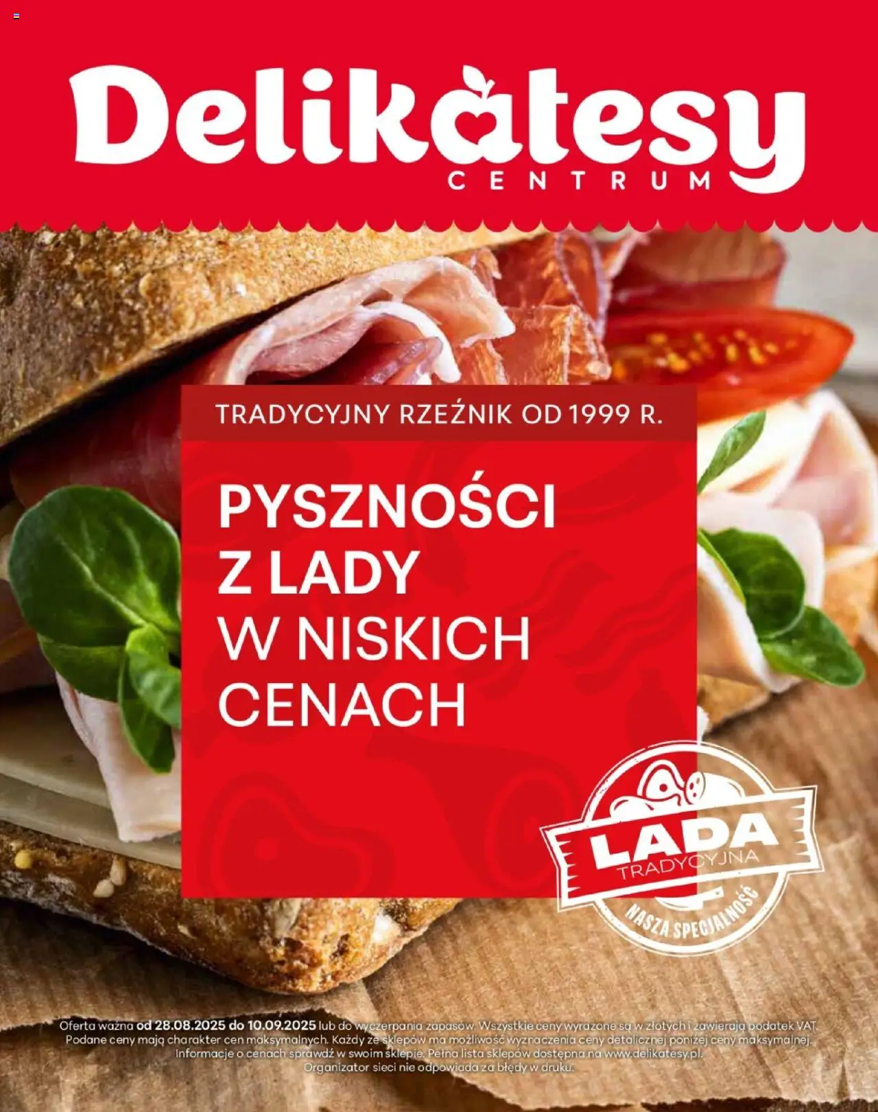 Delikatesy Centrum gazetka 28.08.2025 - Nowa gazetka promocyjna - Numer strony 1