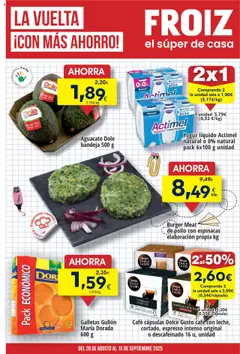 Vista previa del folleto de la tienda Froiz válido desde el 28/08/2025 
