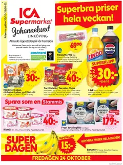 Förhandsgranska reklamblad Linköping från butik ICA Supermarket gäller från 20/10/2025