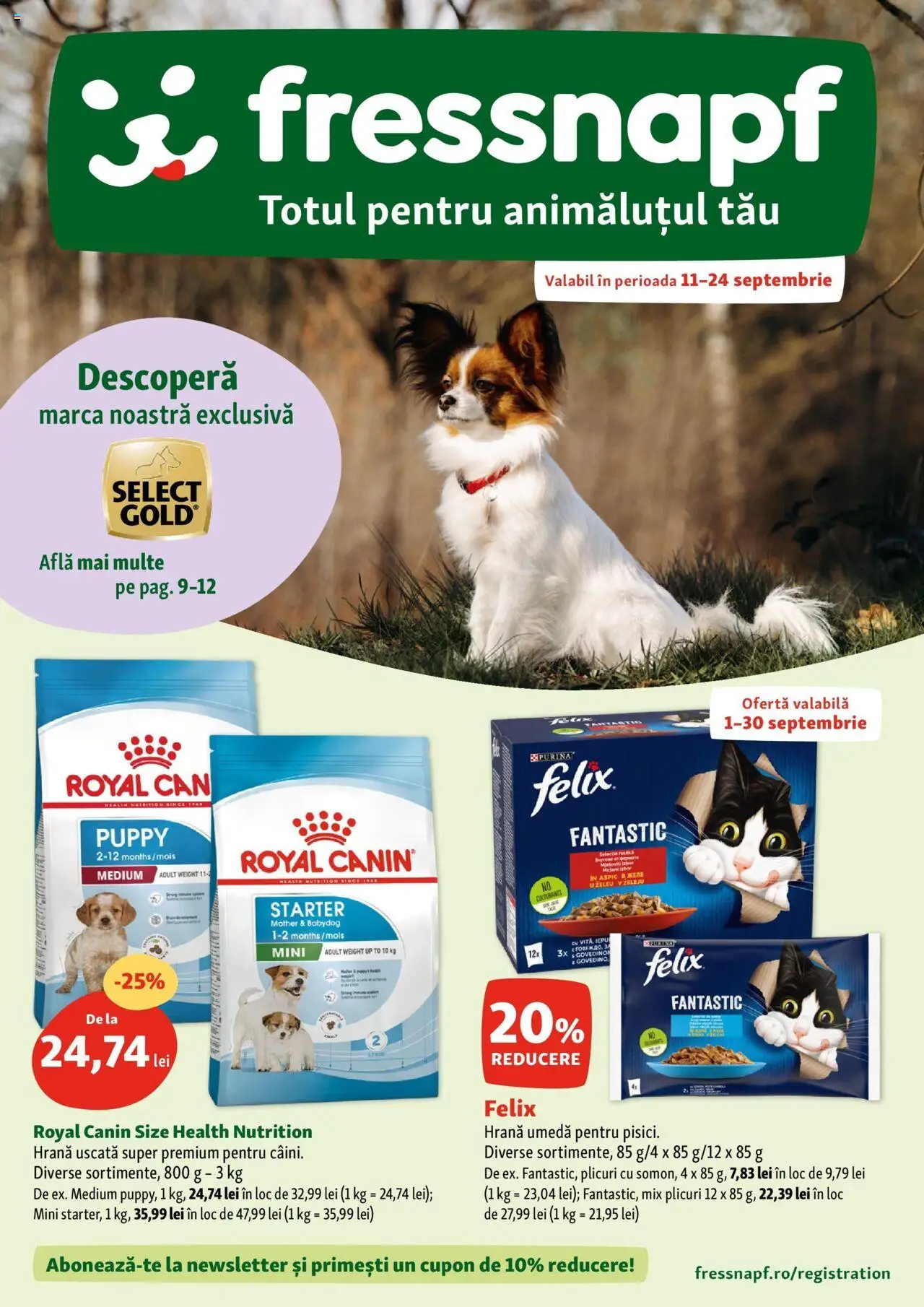 Previzualizarea de cataloage: Fressnapf Catalog nou valabil de la 11.09.2025 - Mere, Premium