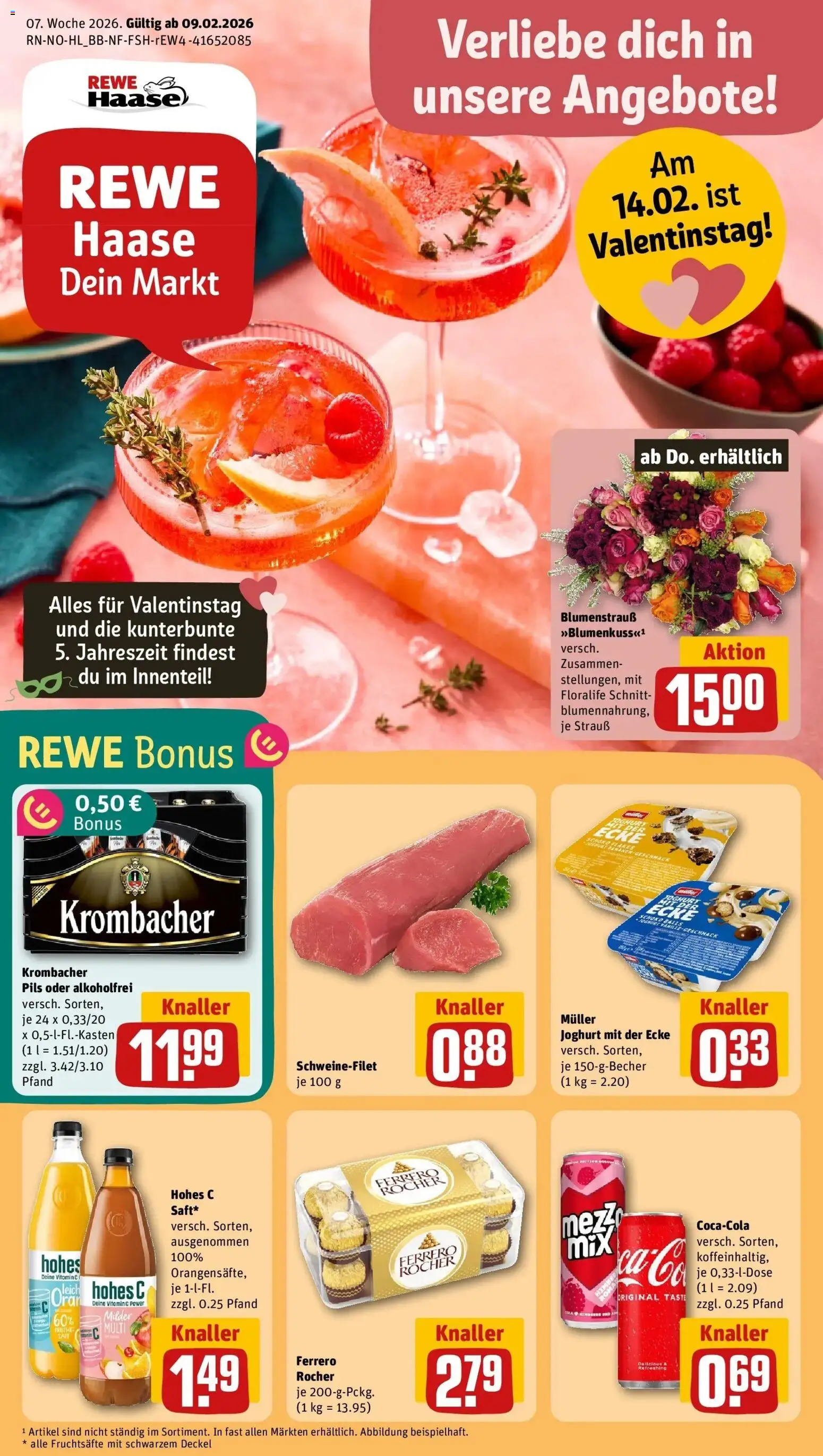 Vorschau von dem Prospekt des Geschäftes Rewe, gültig ab dem 09.02.2026