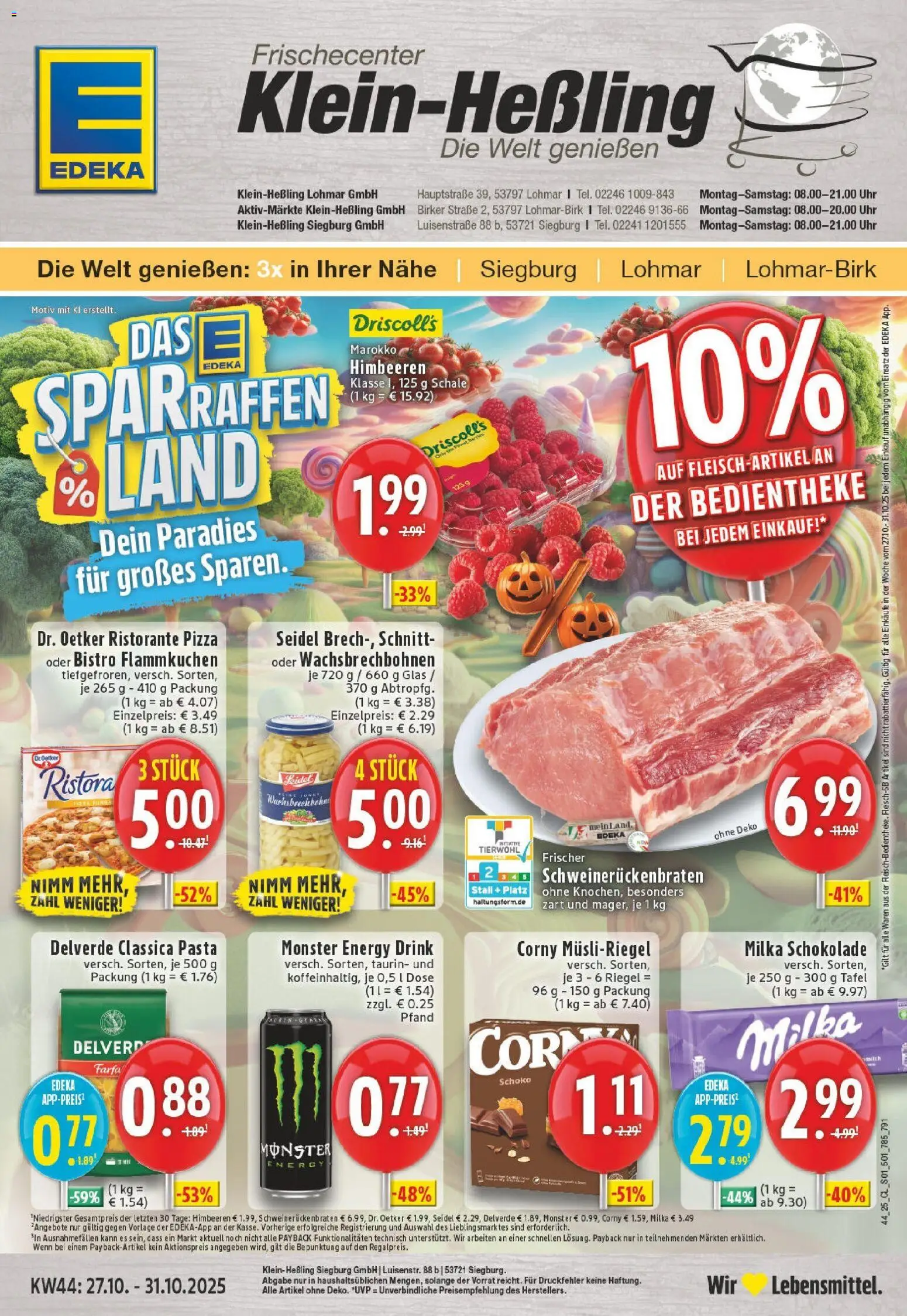 EDEKA Prospekt ab 26.10.2025 - Prospekt Lohmar Online