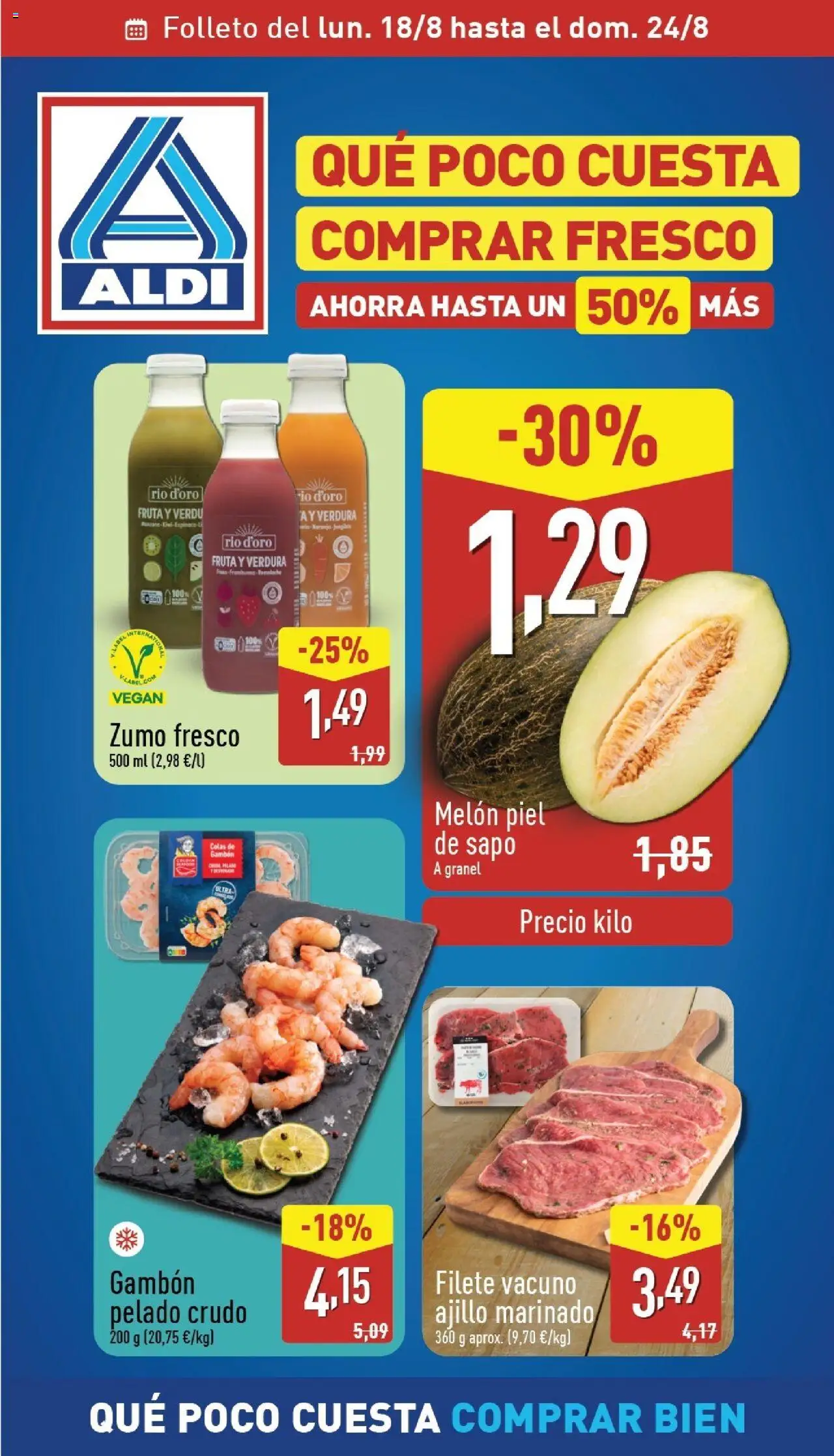 Aldi folleto 18/08 - 24/08/2025 >> Catálogo Canarias