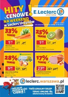Pogląd gazetki "Warszawa Ursynów" ze sklepu E.Leclerc ważnej od 25.09.2025