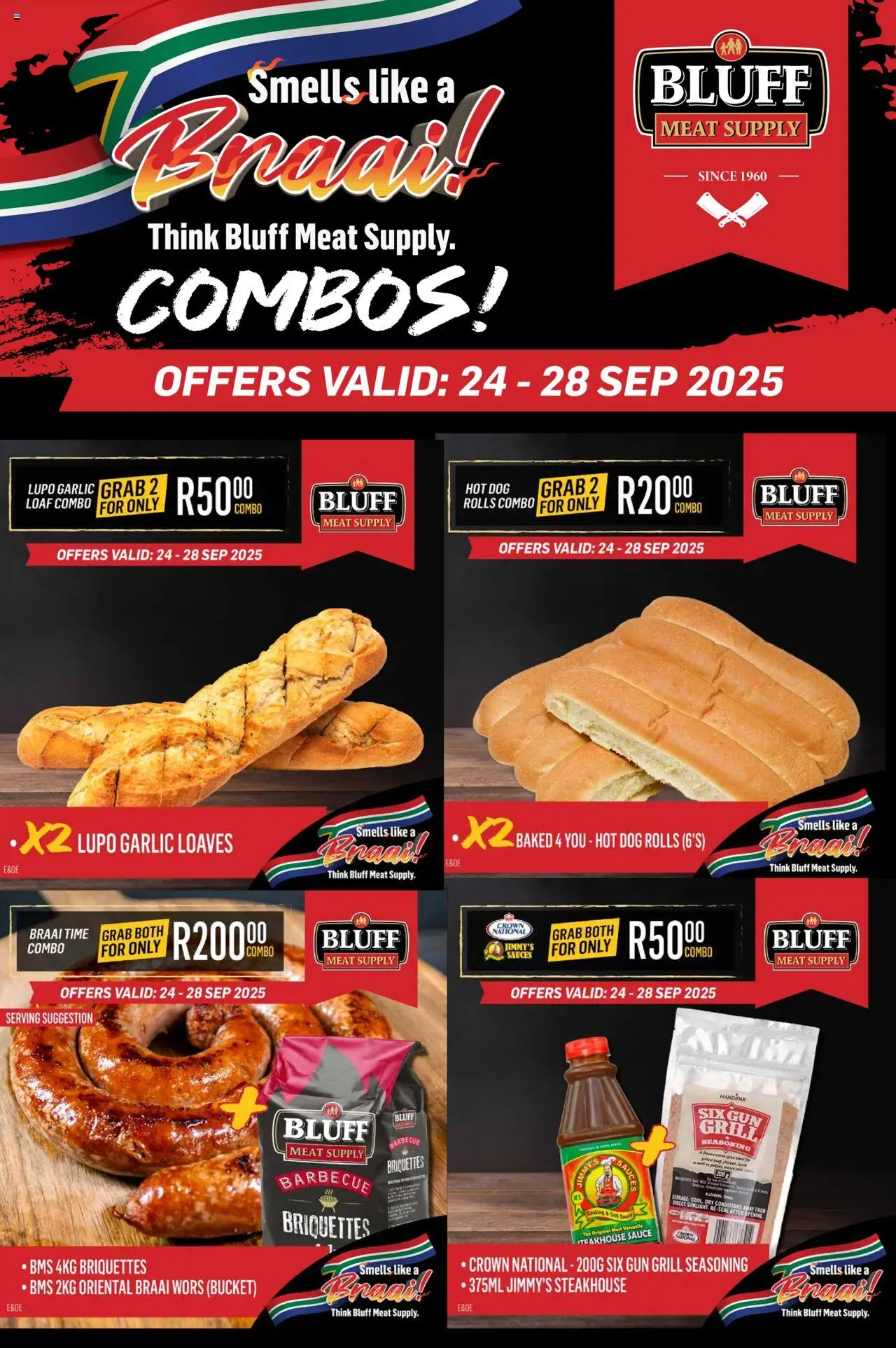 Bluff Meat Supply Weekly COMBOS! from 24/09 - 28/09/2025 > Promotions - Garlic, Grill, Sauces, Sauce, Seasoning