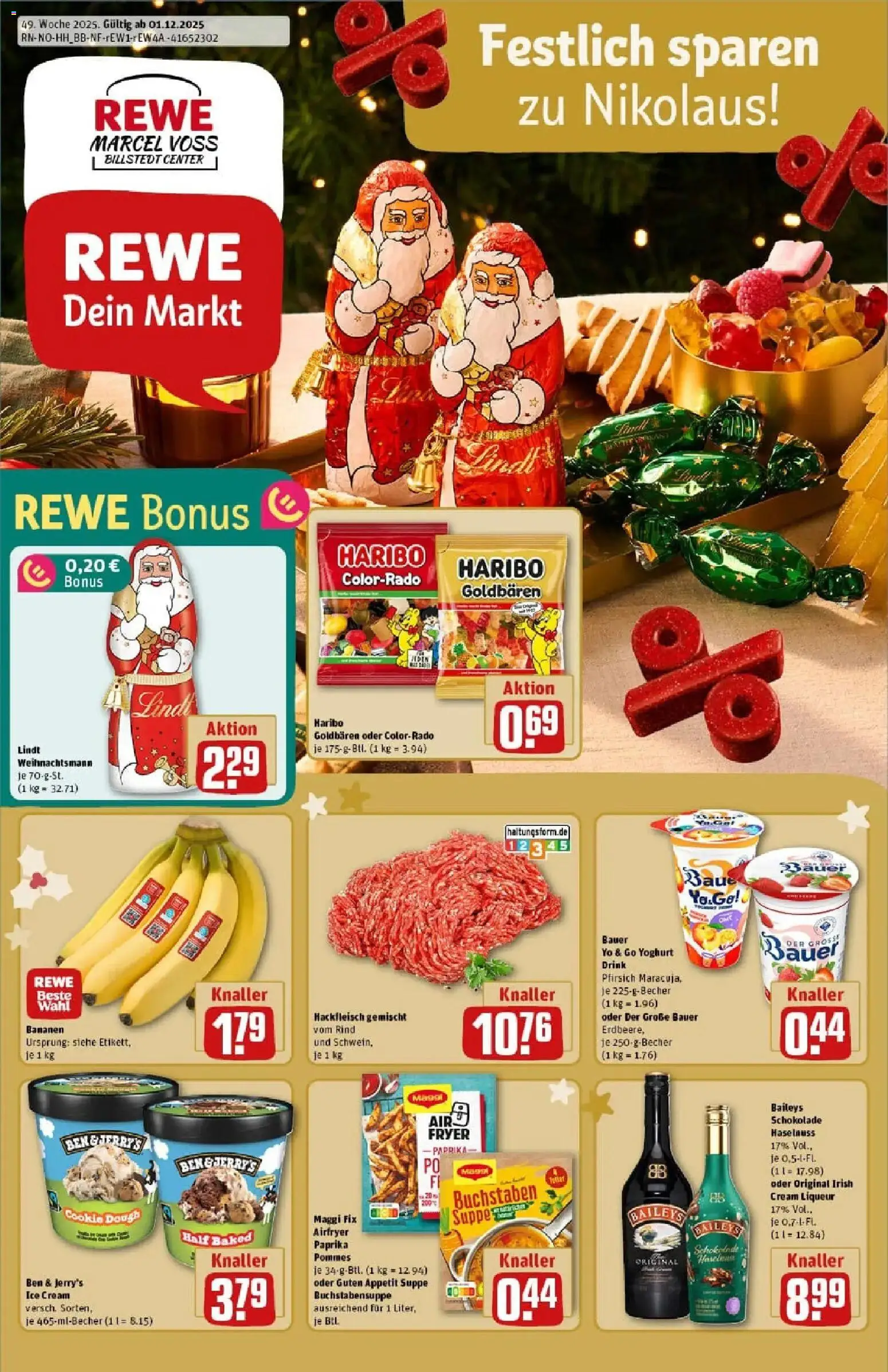 Vorschau von dem Prospekt des Geschäftes Rewe, gültig ab dem 01.12.2025