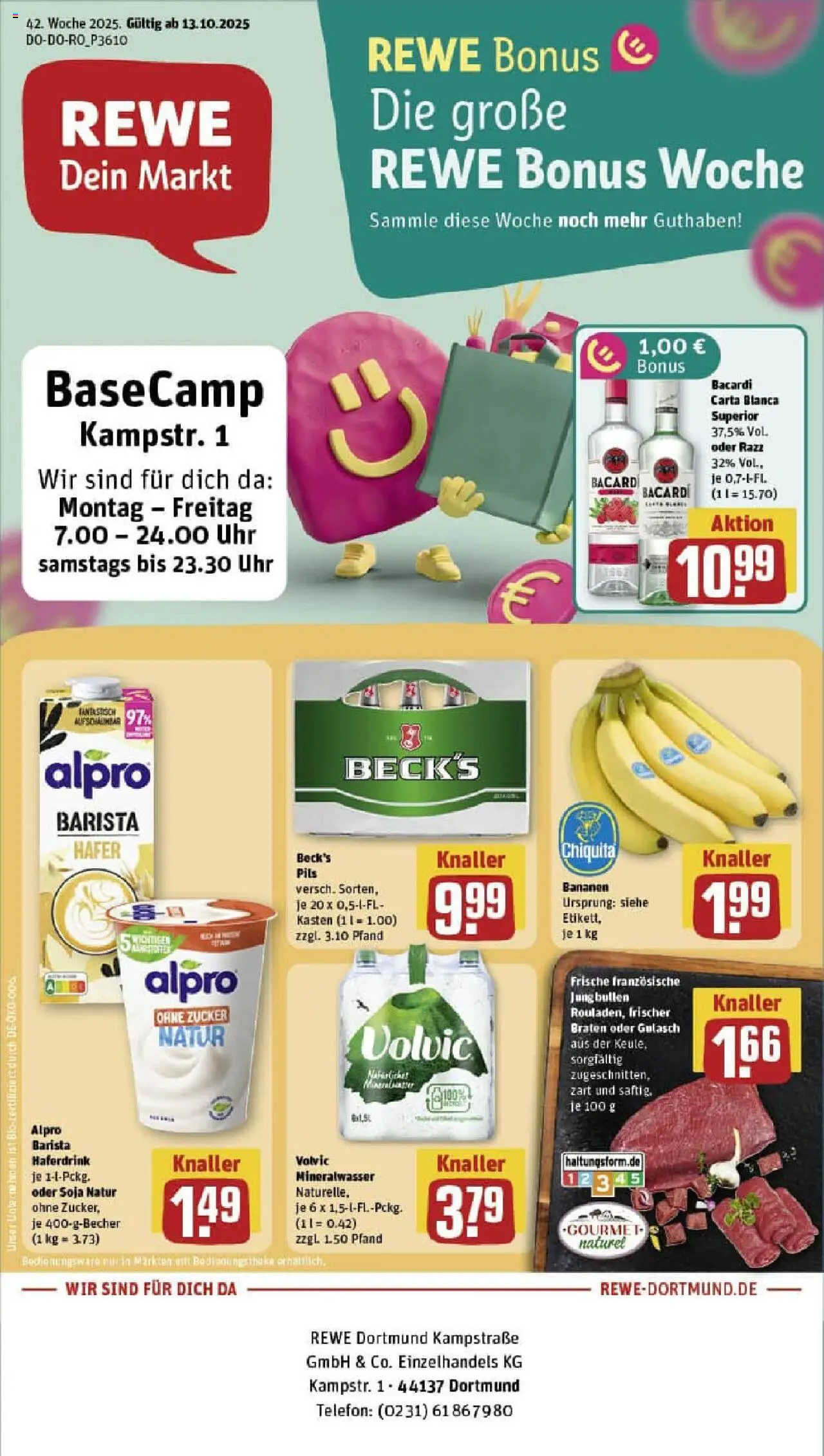 REWE Prospekt ab 13.10.2025 nächste Woche - Prospekt Dortmund	