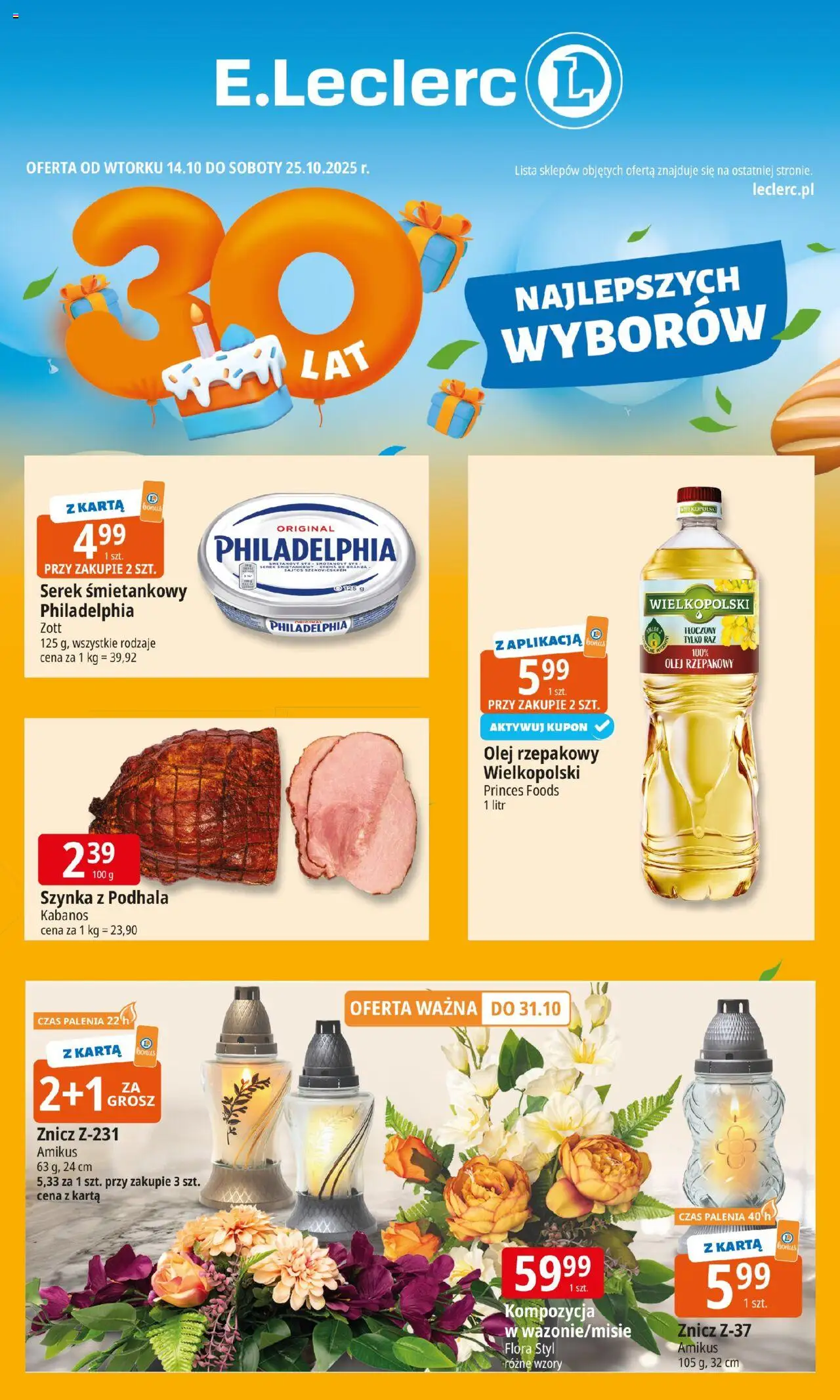 E.Leclerc Warszawa Bielany od 14.10.2025 - Nowa Gazetka - Numer strony 1