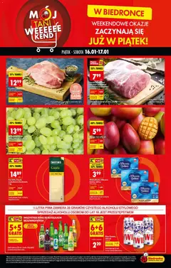 Pogląd gazetki "Tani weekend" ze sklepu Biedronka ważnej od 16.01.2026