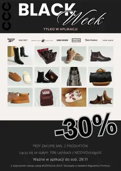 Pogląd gazetki "Black Friday" ze sklepu CCC ważnej od 26.11.2025