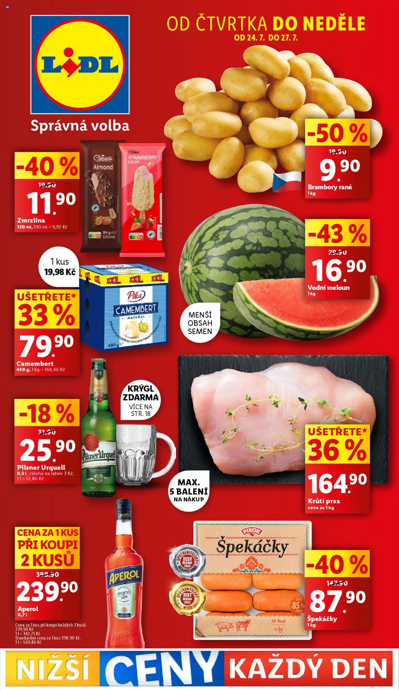  LIDL leták příští týden od 24.07.2025 >> Lidl Akce