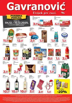 Pregled letka Katalog trgovine Gavranović vrijedi od 04.12.2025