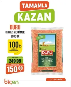 Biçen Market Tamamla Kazan 11.11.2025 - Broşürünün önizlemesi
