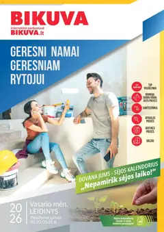 BIKUVA parduotuvės leidinio Leidinys galiojančio nuo 2026.02.03 peržiūra